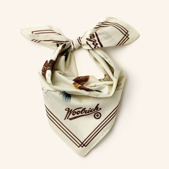 Woolrich x Target Adult Bird Motif Cotton Bandana - Woolrich x Target Cream Mult - Picture 2 of 4